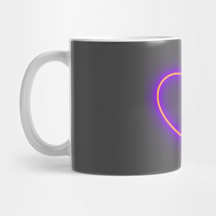 Neon broken heart Mug